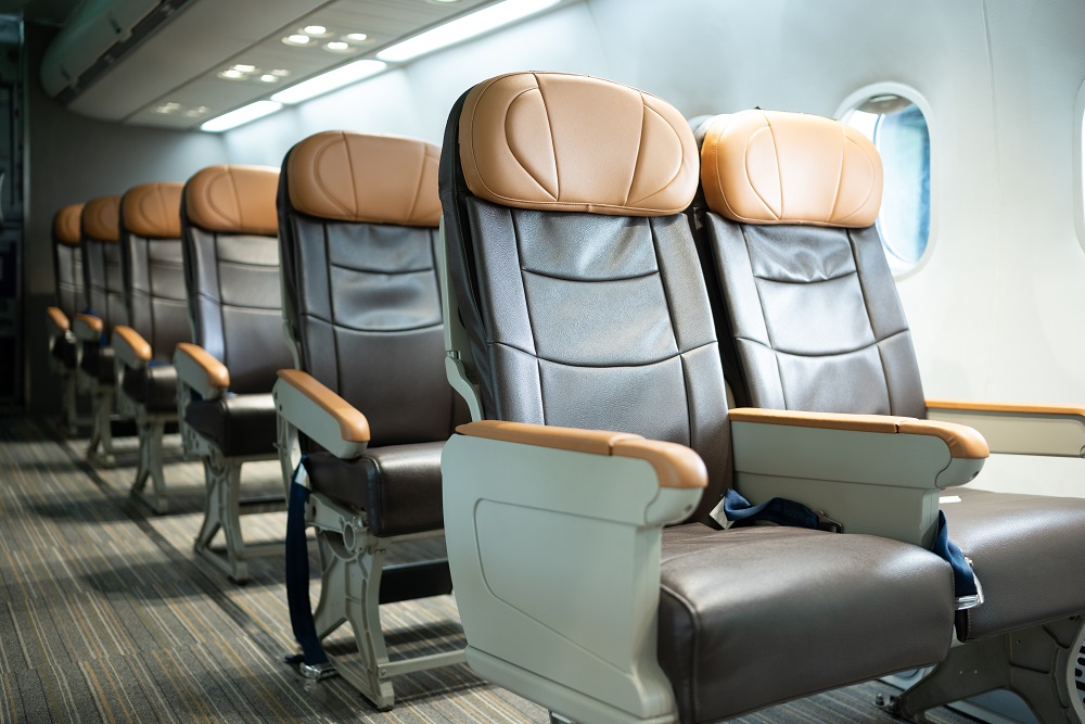 Passenger's seat on an airplane Premium-Economy-Airline-Sitze